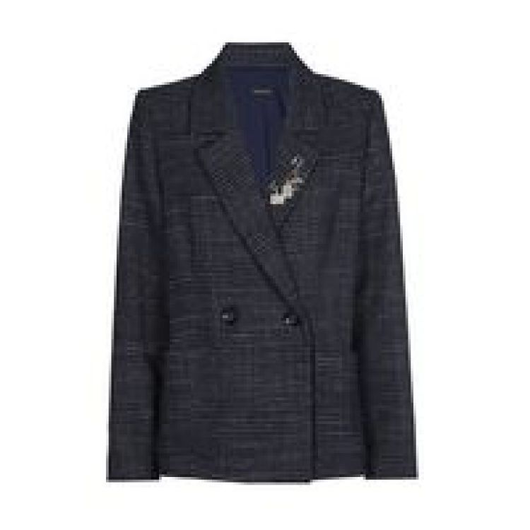 City blazer met afneembaar spe 21 Midnight Blu