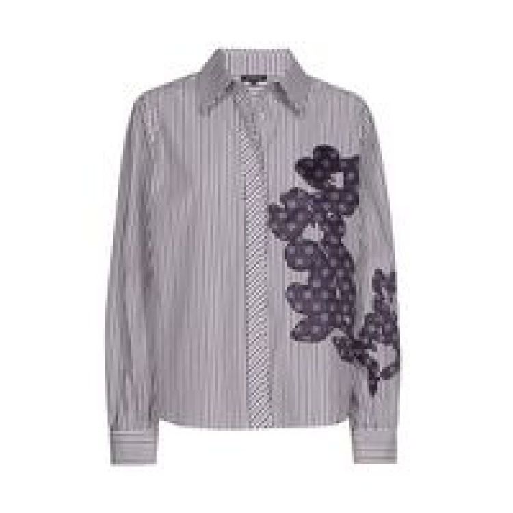 Blouse in katoen met patchwork 59 Multi Color