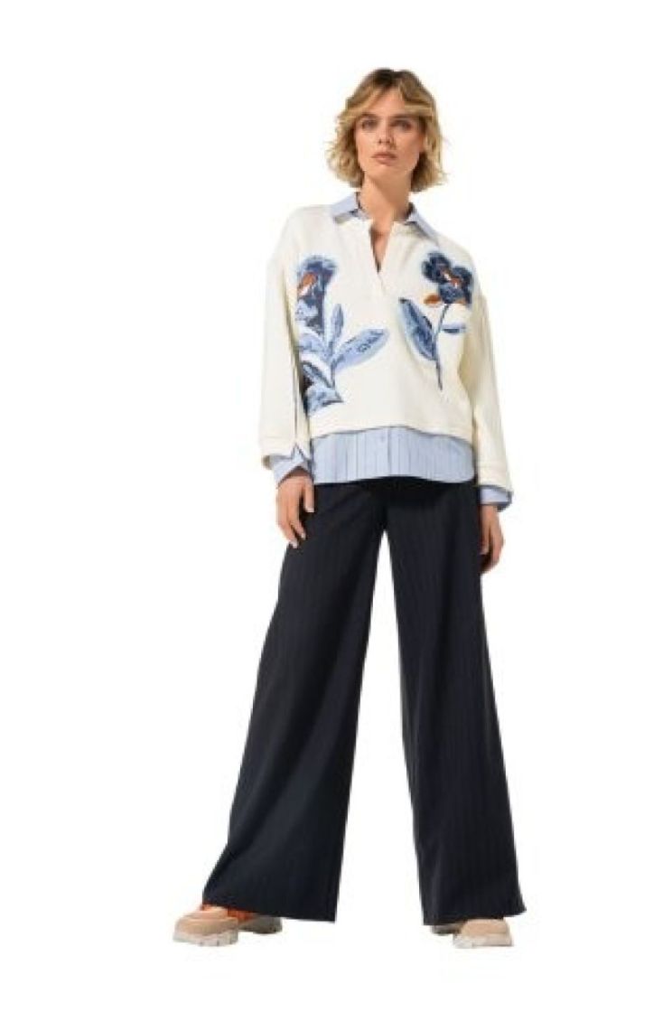 Two-in-one sweater met broderi 29 Multi Color