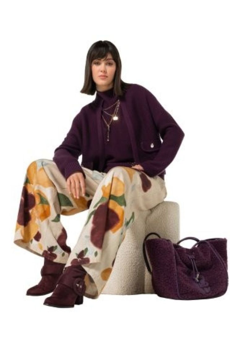 Elegante bolero cardigan 45 Plum