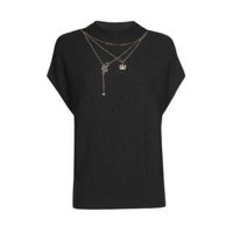 Pull met ketting detail 11 Charcoal