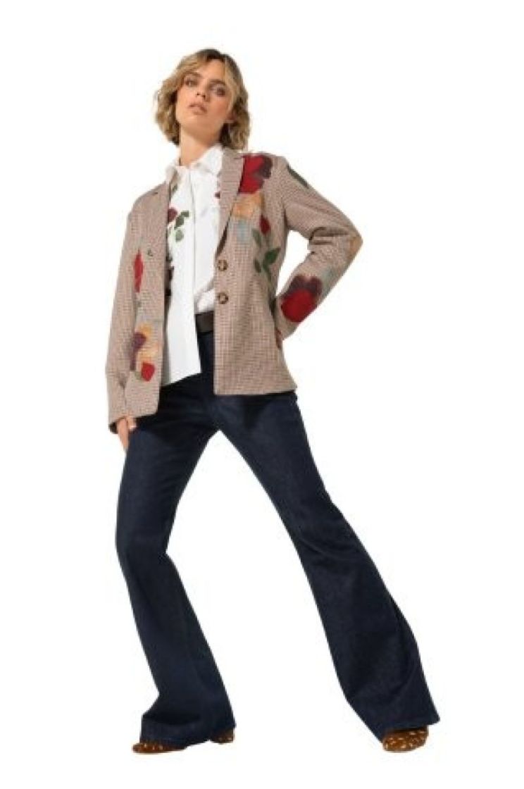 Hemdblouse in katoen 69 Multi Color