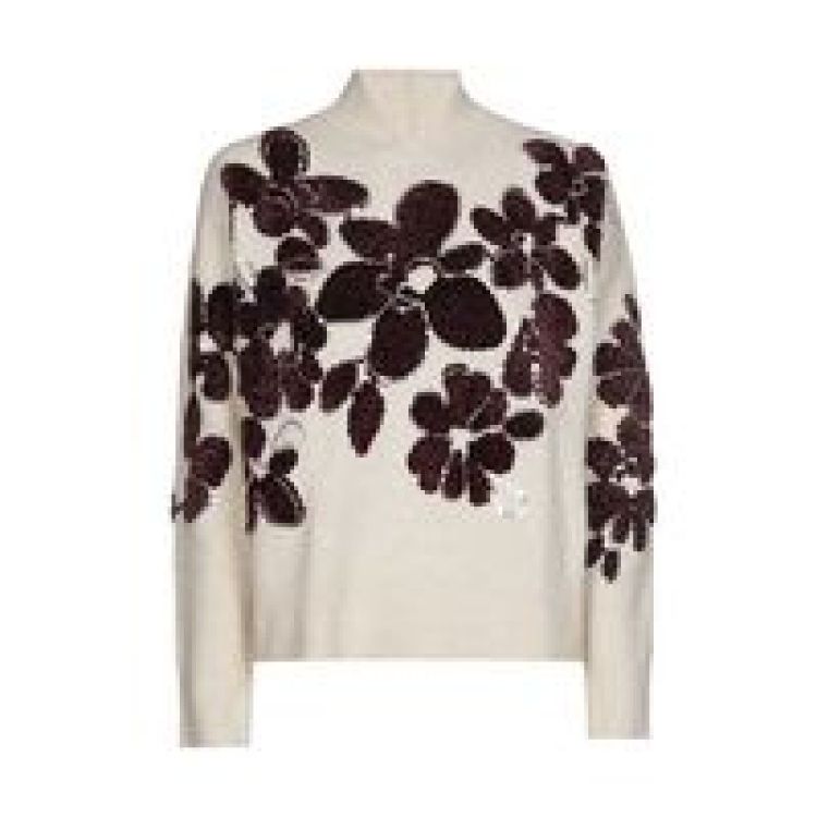 Cozy pull met bloemdetail en p 69 Multi Color