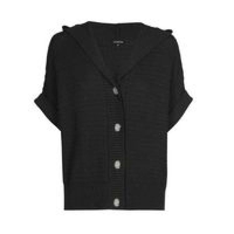 Cardigan pull met kap 11 Charcoal