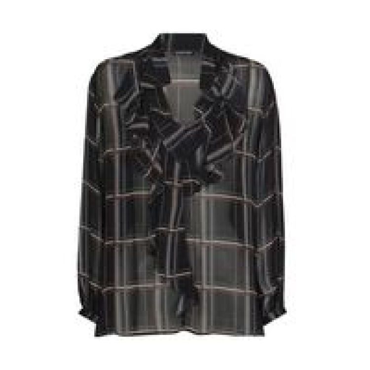 Licht doorzichtige blouse met  39 Multi Color