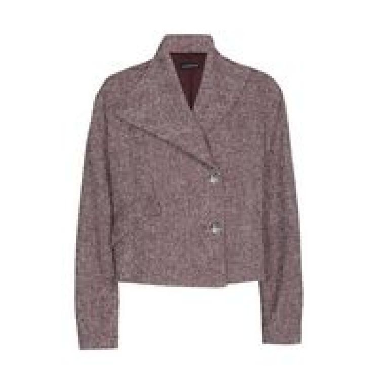 Korte vest in soepele tweed 79 Multi Color